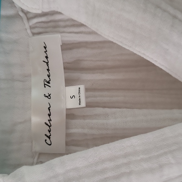 Chelsea & Theodore White Long Sleeve - Picture 2 of 4